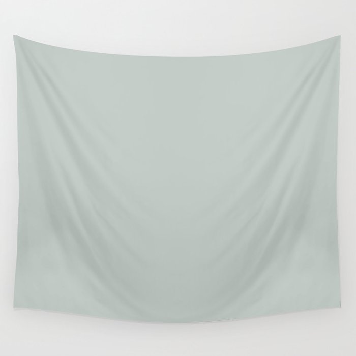 Pastel Green Gray Solid Color Pairs Dutch Boys 2022 Popular Hue Peridot Sparkle 427-2DB - Artistry Wall Tapestry