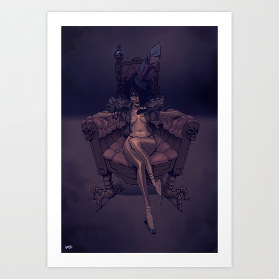Princesse Chaussette Art Print