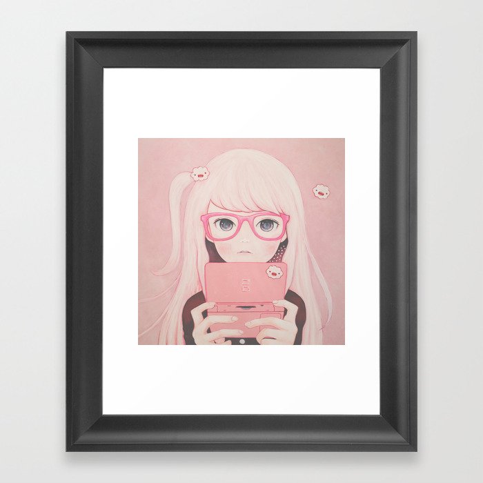 「Gamegirl Girl」  Framed Art Print