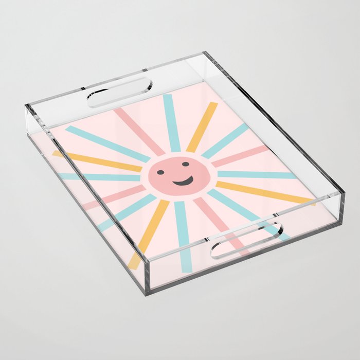 Retro Sun Glam #3 #retro #decor #art #society6 Acrylic Tray