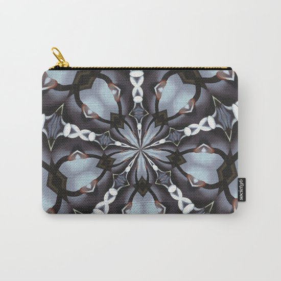 Shades Of Blue Kaleidoscope Carry-All Pouch