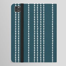 Ethnic Spotted Stripes in Teal iPad Folio Case