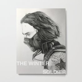 The Winter Soldier (sketch) Metal Print | Natasharomanoff, Nerd, Mcu, Geek, Blackwidow, Stucky, Samwilson, Steverogers, Thewintersoldier, Sketch 