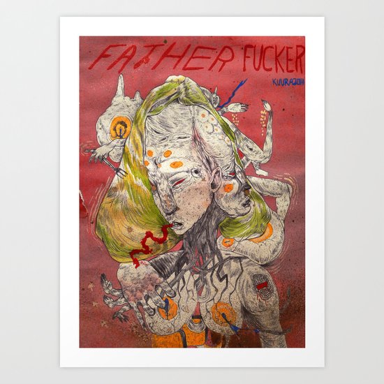 father fucker 2011 Art Print