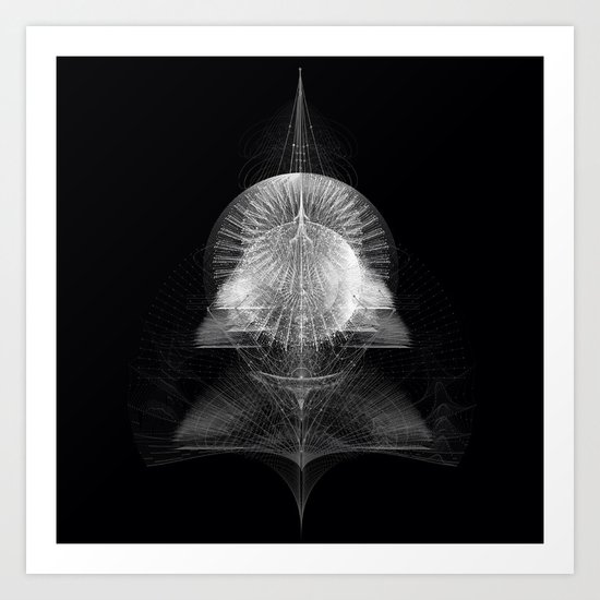 MONOCHROME COMPLEX Art Print