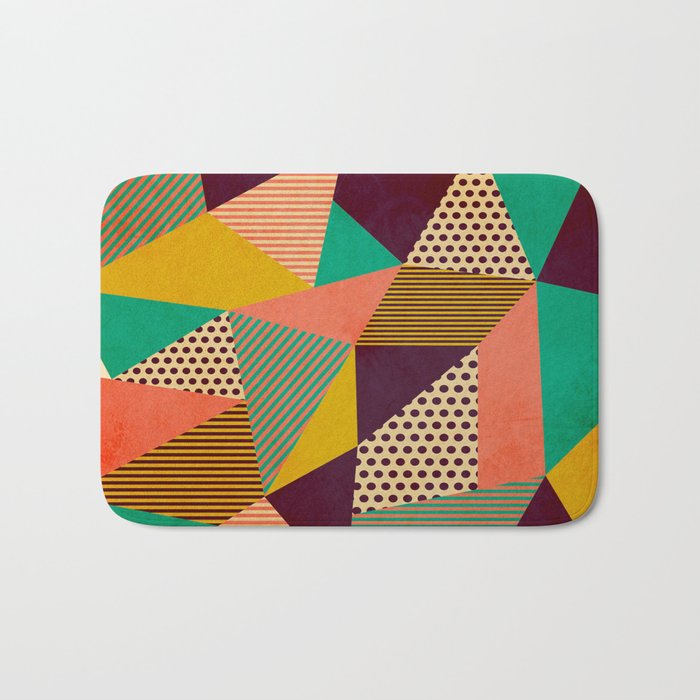 Geometric Love II Bath Mat