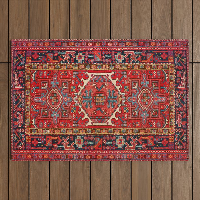 antique persian rug pattern  Outdoor Rug