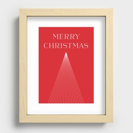 Merry Christmas Recessed Framed Print