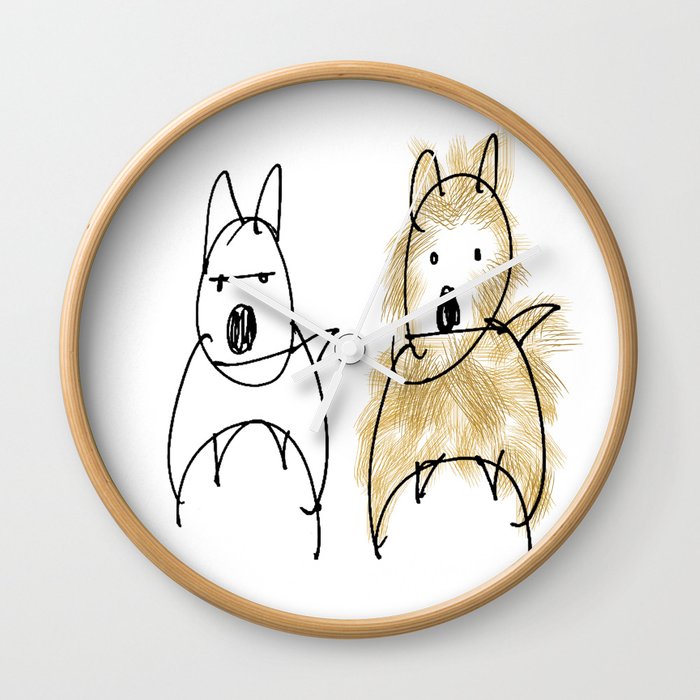 nervous two! Wall Clock