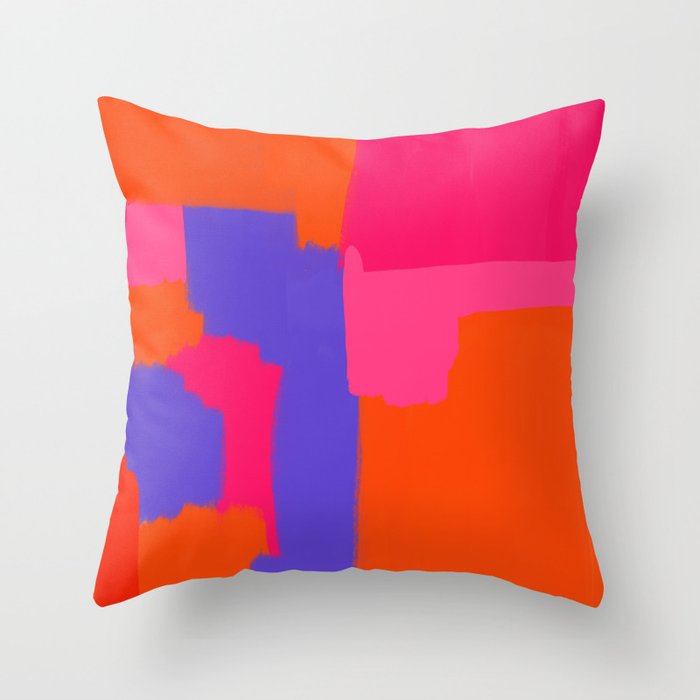Orange and purple throw pillows sales