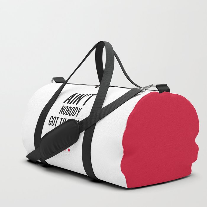 Time For Fat Funny Gym Quote Duffle Bag