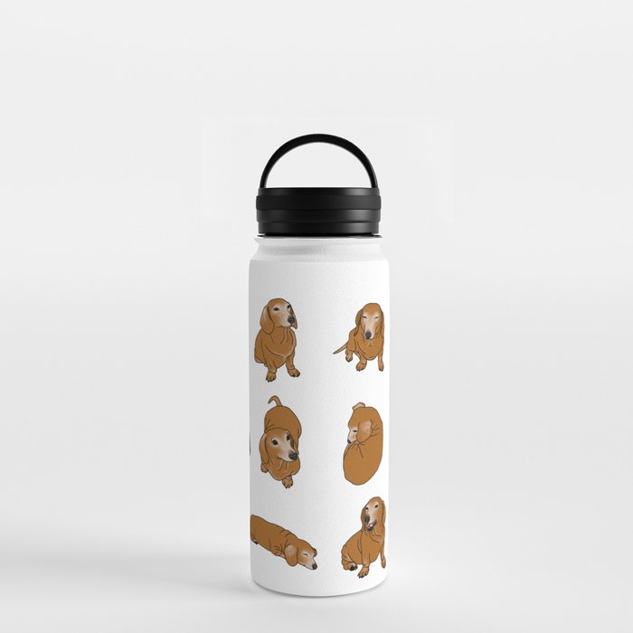 Faces of a Grandma Dachshund Water Bottle