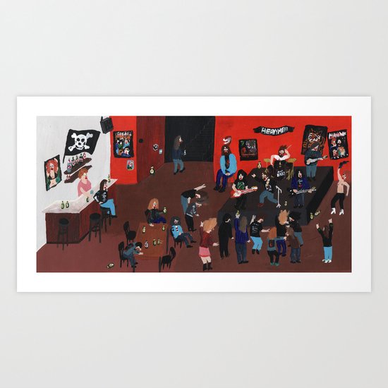 Metal Concert Art Print