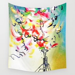 Trumpet  Wall Tapestry