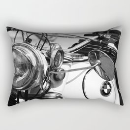 Motorcycle Vintage - B&W Rectangular Pillow