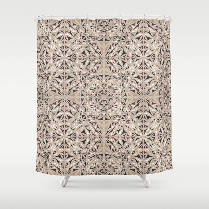 Cappuccino pattern Shower Curtain