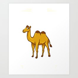 Bactrian Camel Riding Farmer Dromedary Rider Art Print
