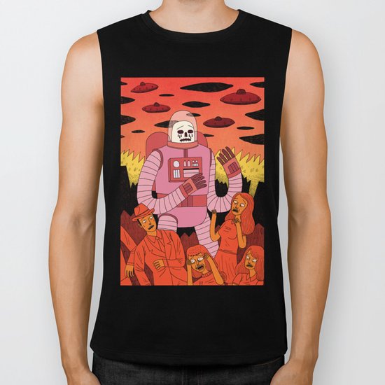 Alien Invader Biker Tank