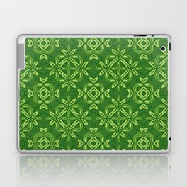 Green Oriental Design Laptop Skin