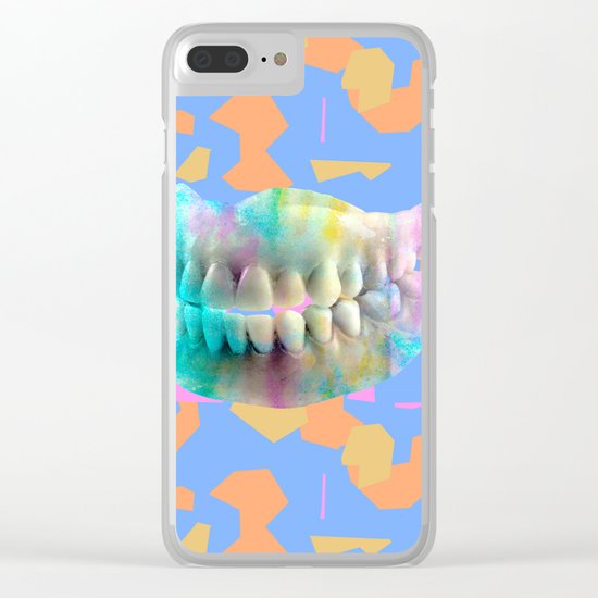 Dino tracks Clear iPhone Case