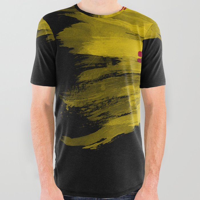 New Mexico state flag brush stroke, New Mexico flag background All Over Graphic Tee