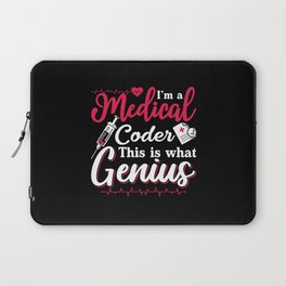 I'm A Medical Coder This Genius Coding Programmer Laptop Sleeve