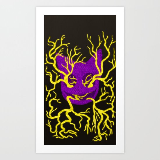GhostKat Tree Eyes Art Print
