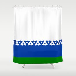 flag of nenets Shower Curtain