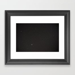 Jupiter and Stars Framed Art Print