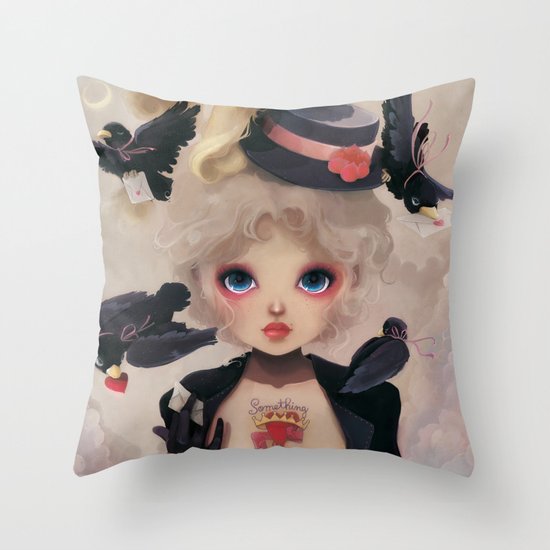 Les petits becs... Throw Pillow