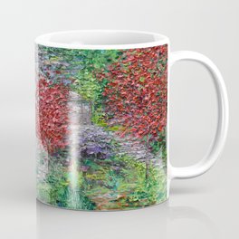 Maymont, Richmond Coffee Mug | Painting, Spring, Cherryblossom, Foliage, Virginia, Waterfall, Maymont, Richmond, Japanesegarden, Impressionism 