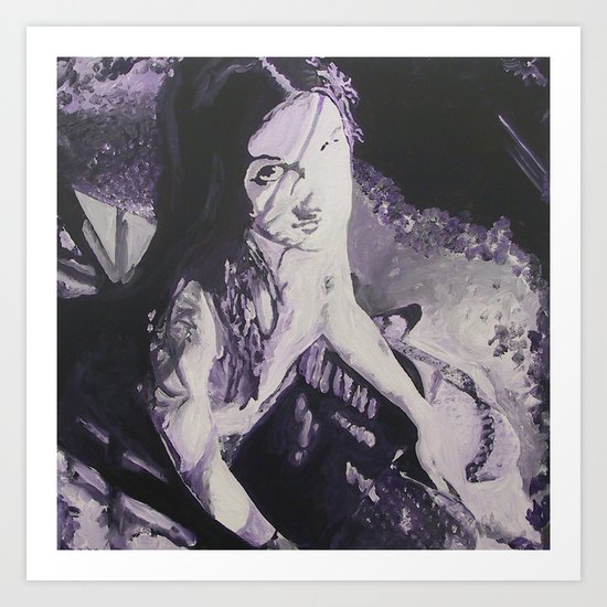 Purple Ling Art Print