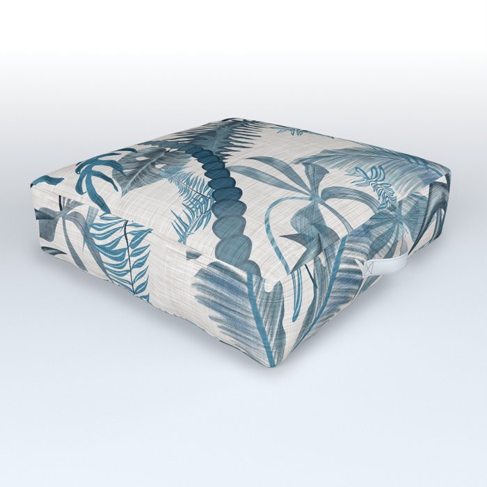 Navy Forrest Outdoor Floor Cushion