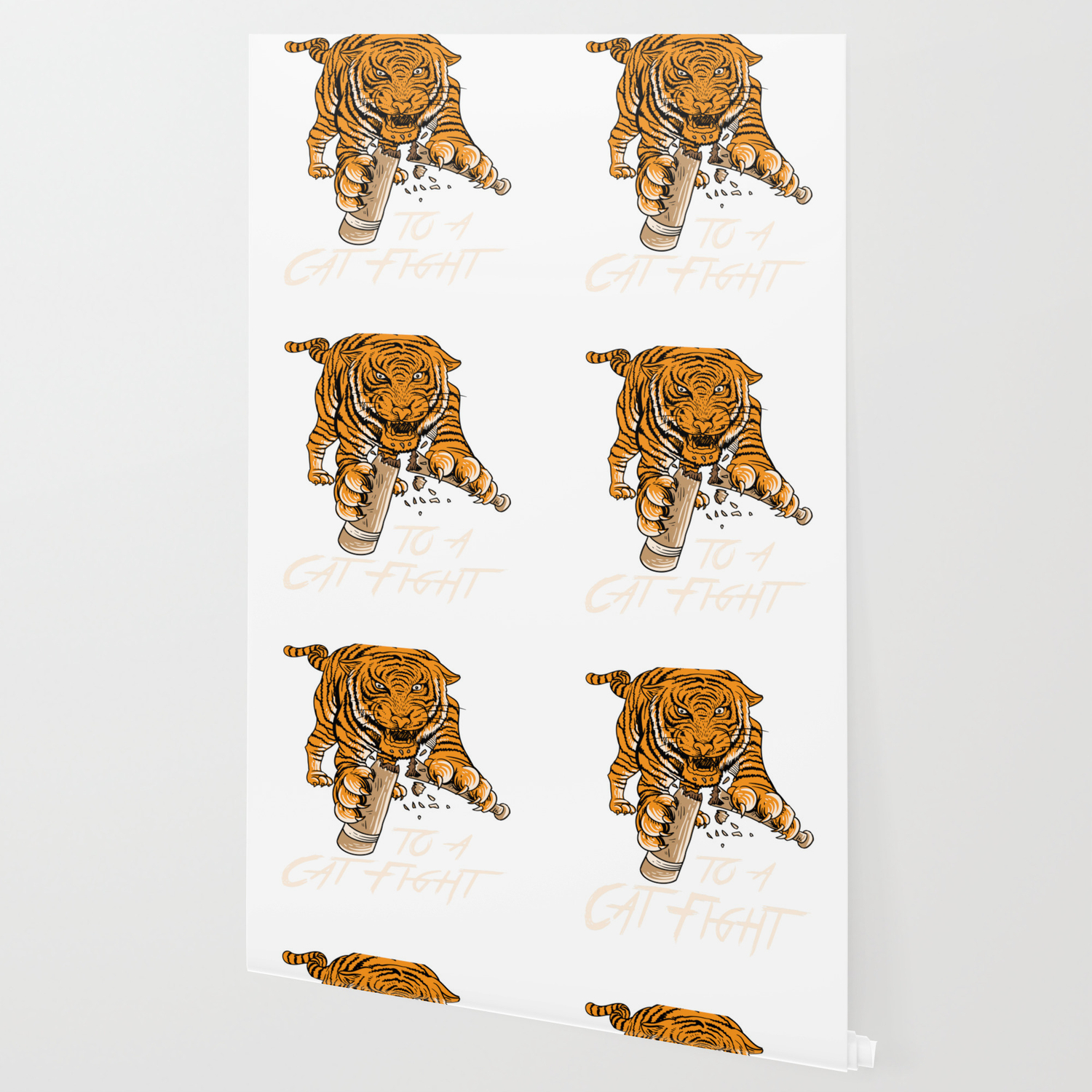 Never Bring A Bat To A Cat Fight Shirt Tiger Tee Wallpaper By