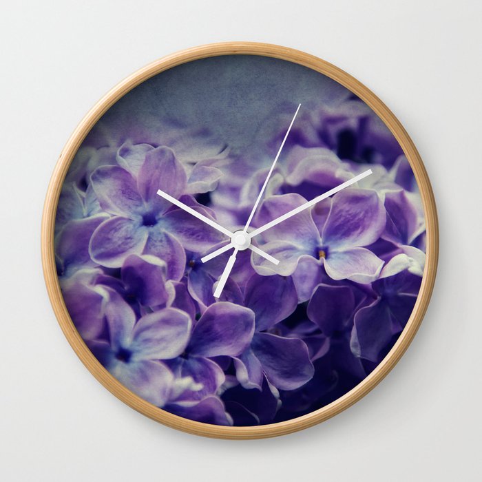 lilac Wall Clock