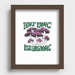 Don't Panic It's Organic Recessed Framed Print