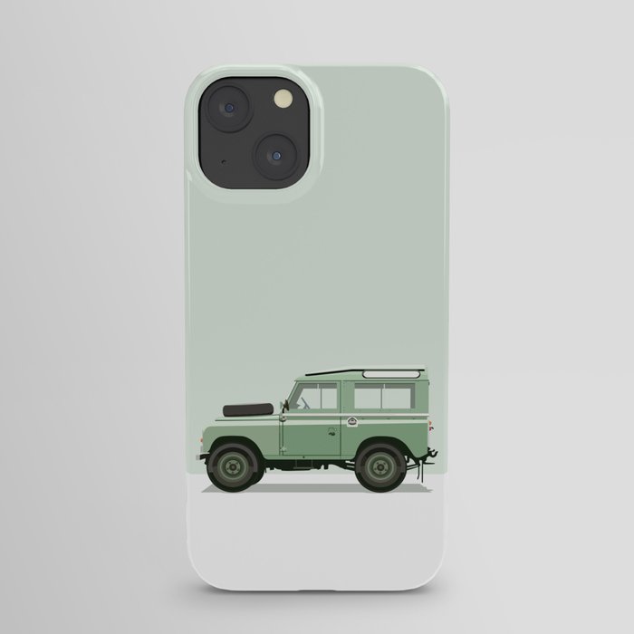 Car illustration - land rover defender iPhone Case