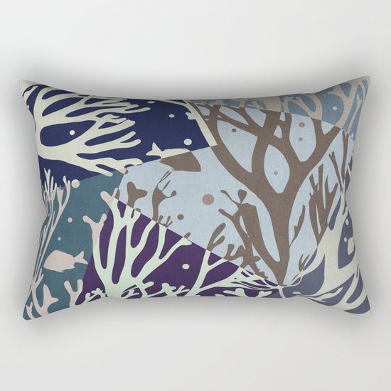 Under the Sea - Abstract Rectangular Pillow
