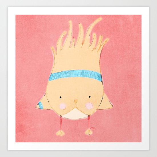 Sporty Birdie Art Print