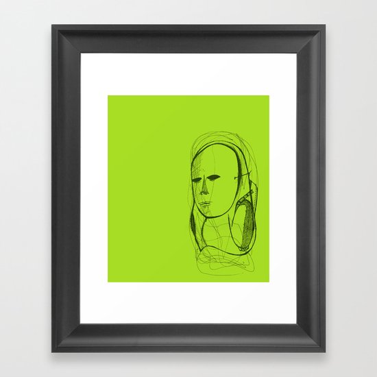 Mased Framed Art Print
