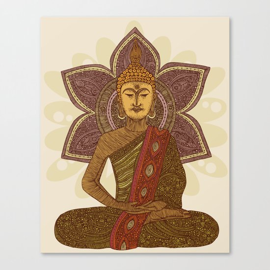 Sitting Buddha Canvas Print