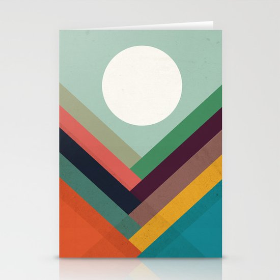 Rows of valleys Stationery Cards