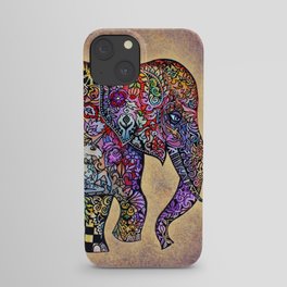 Antique Town Elephant  - Artist Oxana Zaika -painting iPhone Case