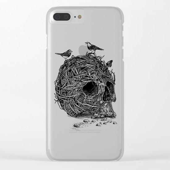 Skull Nest Clear iPhone Case