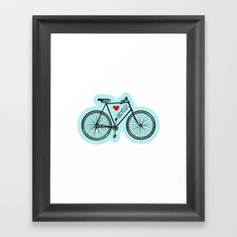Love Bicycles Framed Art Print