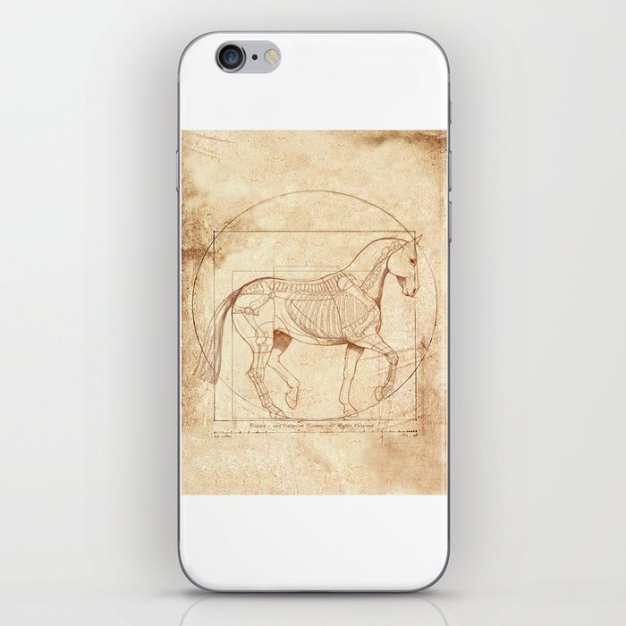 Da Vinci Horse In Piaffe iPhone Skin