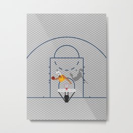 Dunkers | Basketball Court  Metal Print
