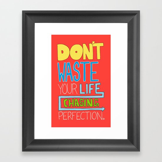 Perfection. Framed Art Print