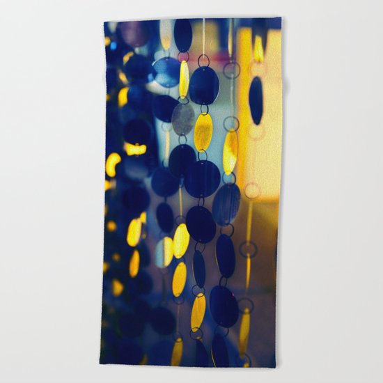 GLAM CIRCLES #Blue #1 Beach Towel