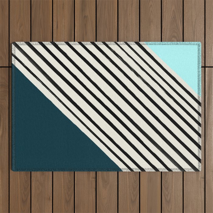 River + Sky x Stripes Outdoor Rug